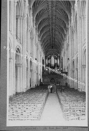 CATHEDRAL  THE NAVE FROM WEST